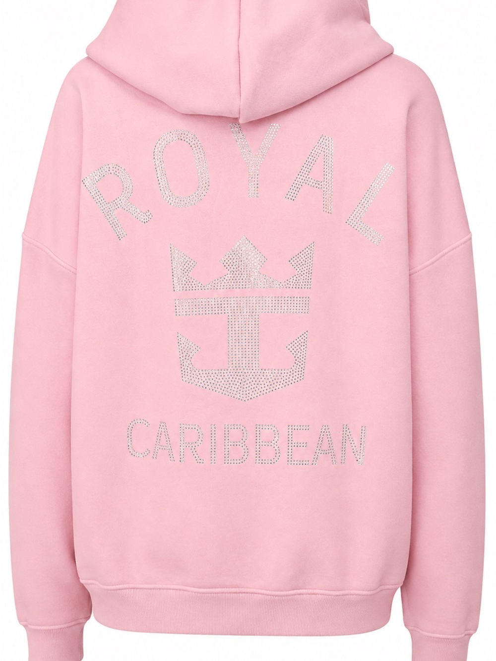 Royal Caribbean Pink Crystal 'Royal' Logo Hooded Sweatshirt XXXL NWOT
